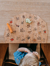 Laden Sie das Bild in den Galerie-Viewer, Kinder Tischset - Kork - Früchte und Gemüse