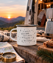 Laden Sie das Bild in den Galerie-Viewer, Tasse aus Emaille / Dachschaden