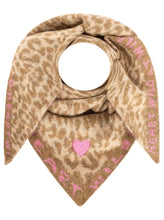 Laden Sie das Bild in den Galerie-Viewer, Zwillingsherz Dreieckstuch „WILD HEART“ Grau oder Beige
