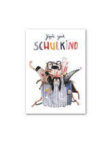 Laden Sie das Bild in den Galerie-Viewer, Postkarte &quot;jippie yeah Schulkind&quot;