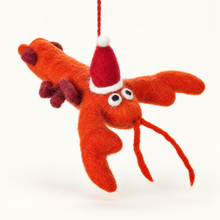 Laden Sie das Bild in den Galerie-Viewer, Weihnachtshummer Filzanhänger | Felt so good