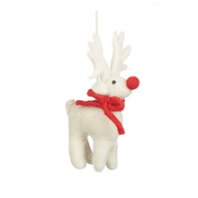 Laden Sie das Bild in den Galerie-Viewer, Rudolph Filzanhänger 2er-Set | Weihnachtsdeko