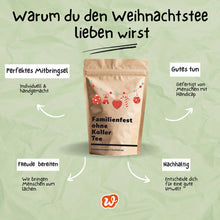 Laden Sie das Bild in den Galerie-Viewer, Familienfest ohne Koller Tee | Fruchtiger Marzipantee als Give-away