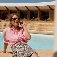 Laden Sie das Bild in den Galerie-Viewer, Louisa Pareo Graou Greige – 100 % Baumwollmusselin
