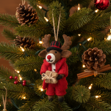 Laden Sie das Bild in den Galerie-Viewer, Dasher Rentier Filzanhänger Weihnachten | Felt so good