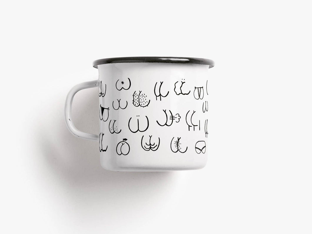 Tasse aus Emaille / Bad Ass