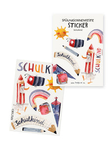 Spülmaschinenfeste Sticker "Schulkind" | Pocket Edition