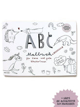 Laden Sie das Bild in den Galerie-Viewer, ABC Malbuch mit heraustrennbaren Seiten