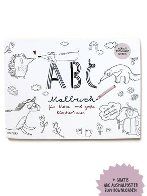 ABC Malbuch mit heraustrennbaren Seiten