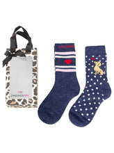Laden Sie das Bild in den Galerie-Viewer, Socken-Set „Puppy Love“ – 2 Paar mit Dackel