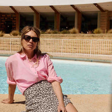 Laden Sie das Bild in den Galerie-Viewer, Louisa Pareo Graou Greige – 100 % Baumwollmusselin