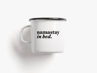 Tasse aus Emaille / Namastay