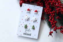Laden Sie das Bild in den Galerie-Viewer, Weihnachtsohrringe, 3x Sets, Unikate