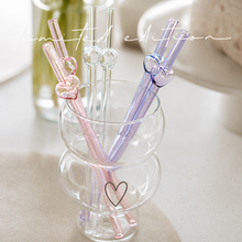 Laden Sie das Bild in den Galerie-Viewer, Strohhalme Bubble Heart - 3er Set - limited Edition