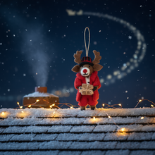Laden Sie das Bild in den Galerie-Viewer, Dasher Rentier Filzanhänger Weihnachten | Felt so good