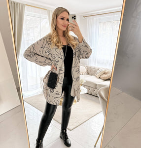 Oversized Musselin Bluse Face