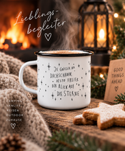 Laden Sie das Bild in den Galerie-Viewer, Tasse aus Emaille / Dachschaden