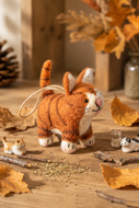 Colin die Katze aus Filz – Handmade in Nepal 🐈