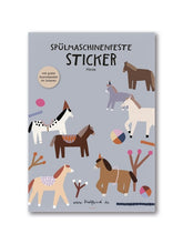 Laden Sie das Bild in den Galerie-Viewer, Spülmaschinenfeste Sticker &quot;Pferde&quot;