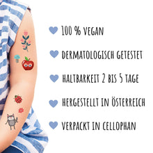 Laden Sie das Bild in den Galerie-Viewer, Kindertattoo Set Naturkinder