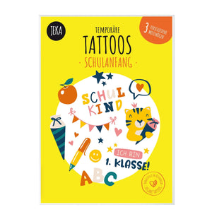 Kindertattoo Set Schulkind