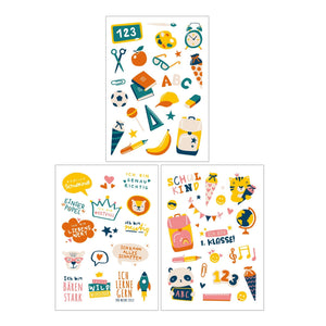 Kindertattoo Set Schulkind