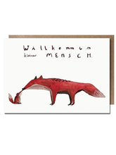 Laden Sie das Bild in den Galerie-Viewer, Klappkarte &quot;Willkommen&quot;