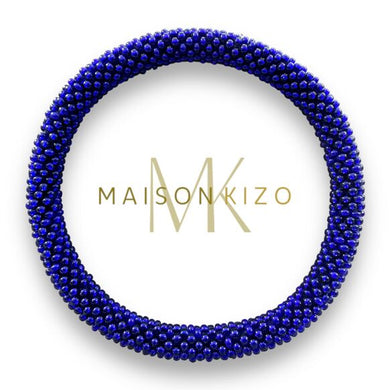 Glasperlen Armband - Blue pearl
