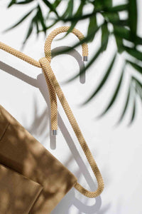 Kleiderbügel/Hooks aus Seil - Sand