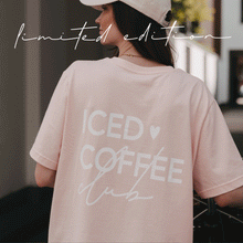 Laden Sie das Bild in den Galerie-Viewer, Eulenschnitt Iced Coffee Club T-Shirt – Limited Summer Edition ☕️