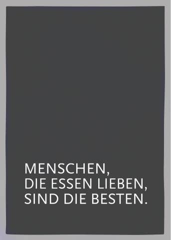Geschirrtuch, MENSCHEN DIE ESSEN LIEBEN SIND DIE BESTEN