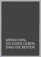 Geschirrtuch, MENSCHEN DIE ESSEN LIEBEN SIND DIE BESTEN