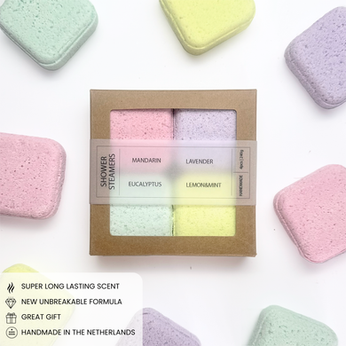 NATÜRLICHE DUSCHBOMBE | GESCHENKPACKUNG 4 STÜCK | MULTI |