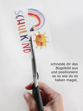 Laden Sie das Bild in den Galerie-Viewer, Bügelbilder SET randlos &quot;Regenbogen Schulkind&quot;
