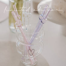 Laden Sie das Bild in den Galerie-Viewer, Strohhalme Bubble Heart - 3er Set - limited Edition