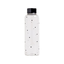 Laden Sie das Bild in den Galerie-Viewer, Eulenschnitt Trinkflasche Herzen 500 ml | Glasflasche