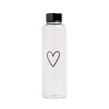 Laden Sie das Bild in den Galerie-Viewer, Eulenschnitt Trinkflasche Herz 750 ml | Glasflasche