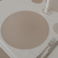 Wendbares Platzset Herz Creme