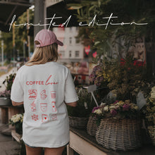 Laden Sie das Bild in den Galerie-Viewer, Eulenschnitt Coffee Lover T-Shirt Off-White – Limited Edition ☕️❤️