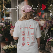 Laden Sie das Bild in den Galerie-Viewer, Eulenschnitt Coffee Lover T-Shirt Off-White – Limited Edition ☕️❤️