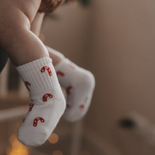 Laden Sie das Bild in den Galerie-Viewer, Babysocken XMAS Zuckerstangen