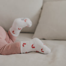 Laden Sie das Bild in den Galerie-Viewer, Babysocken XMAS Zuckerstangen