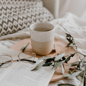 Steingut Becher - Tasse - Do nothing club - Handmade