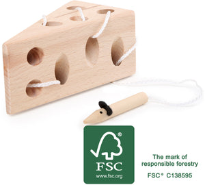 Fädelspiel, Käse & Maus, FSC