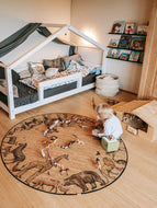 Kork Kinderteppich - Spielteppich - Kork - Arche Noah - rund