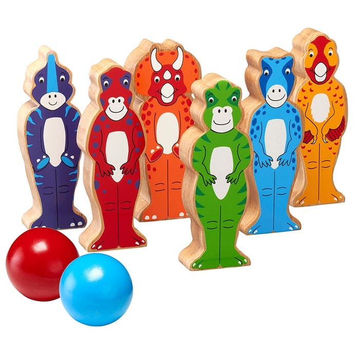 Bowlingset, Dinosaurier, Fairtrade