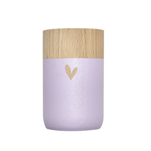 Kleine Holzvase - Herz