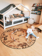 Laden Sie das Bild in den Galerie-Viewer, Kork Kinderteppich - Spielteppich - Kork - Arche Noah - rund