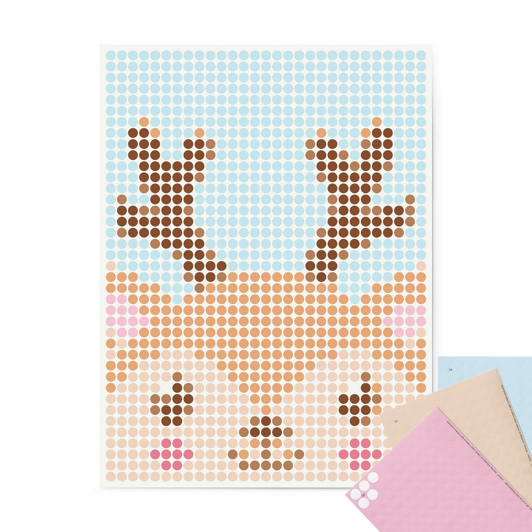 Dot on art kids - Rentier - DIY - 30x40 cm
