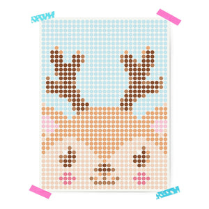 Dot on art kids - Rentier - DIY - 30x40 cm